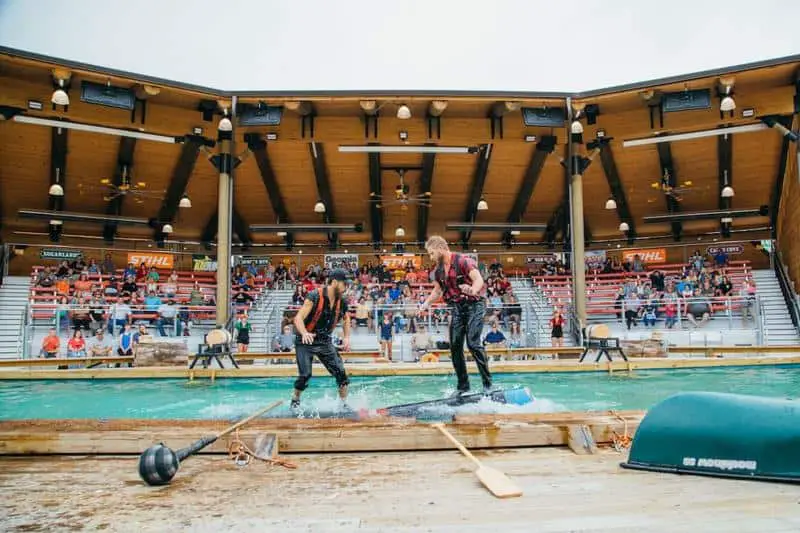 Lumberjack Show and the Grandstand Venue